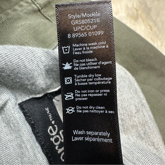 George Jacket Hooded Utility Style Green & Grey Size 6 - Picture 9 of 16